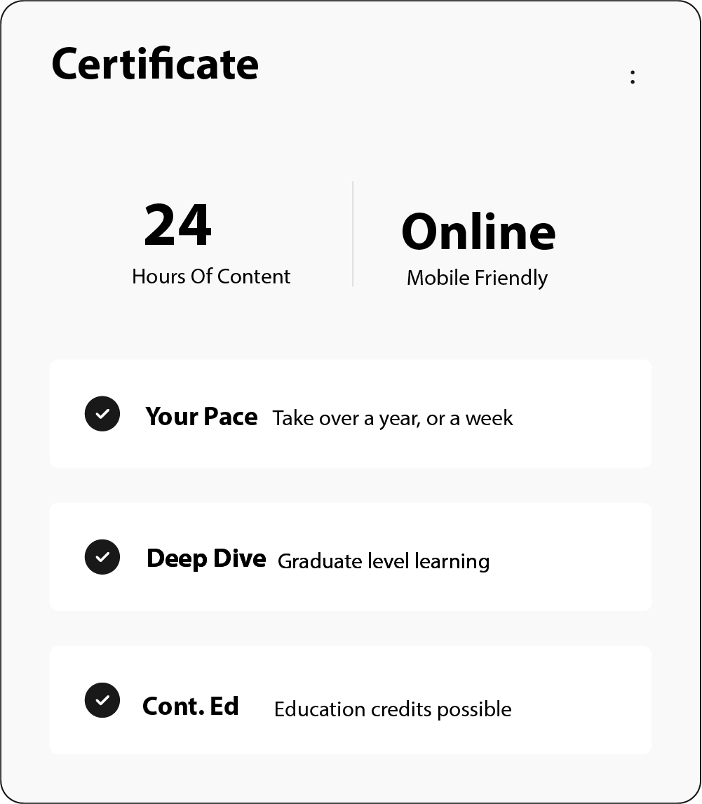 overview of our certificate details
