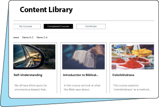image of our content library